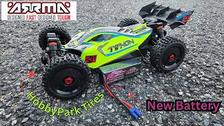 Arrma Typhon 223s Testing New Hobby Park Tires and CNHL Batteries