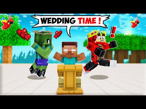 EPIC Minecraft Wedding - Dante Marries Queen Zombie!