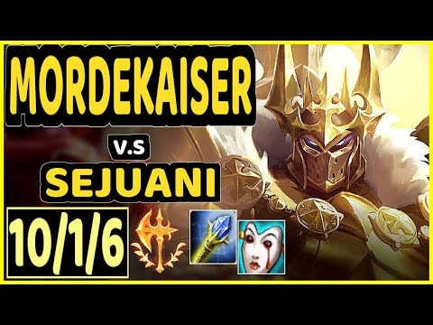 WARDEN (MORDEKAISER) vs SEJUANI - 10/1/6 KDA JUNGLE GAMEPLAY - EUW Ranked MASTER