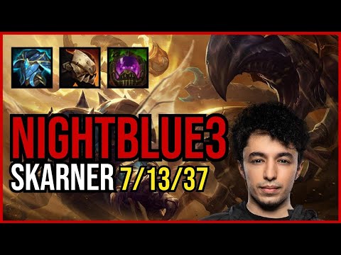 NIGHTBLUE3 - SKARNER vs UDYR Jungle - NA Grandmaster - Patch 11.4