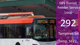 [60fps] SBST | Feeder Service 292 Route Visual