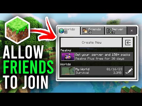 How To Allow Friends To Join Minecraft World - Bedrock and Java
