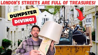 Dumpster Diving in London. This was thrown away!? 😱