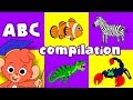 Animal ABC Learn The Alphabet A To Z With Cartoon Animals ABCD Video Compilation For Kids