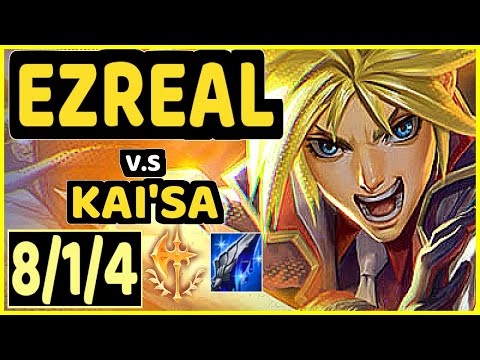 ΚINZU (EZREAL) vs KAI'SA - 8/1/4 KDA BOTTOM ADC GAMEPLAY - EUW Ranked MASTER