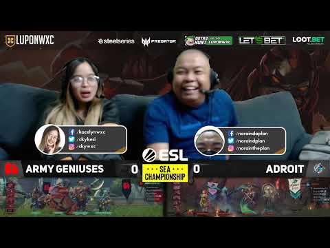 Adroit Dota vs Army Geniuses Game 1 (BO3) | ESL SEA Championship