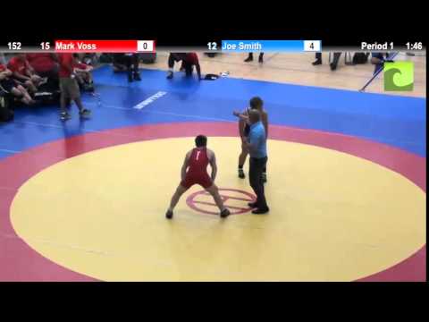 152 lbs. 1st Place - Joe Smith (Oklahoma) vs. Mark Voss (Minnesota)