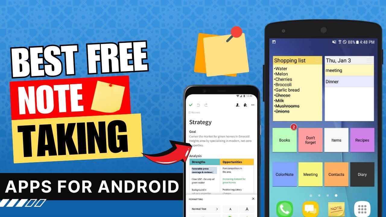 5 Best Free Note Taking Apps for Android | Notes App for Android 📒 ✅ | Phone / Tablet