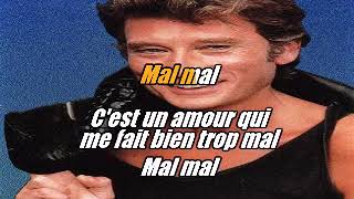 johnny hallyday   Mal karaoke