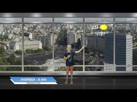 ANDREEA ZAICA ne prezintă vremea - Proiect Meteo cu Daniel Nițoiu la Școala TV Dicție.ro