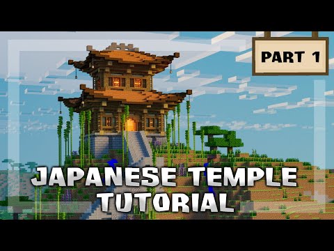 Minecraft: How to Build a Japanese Temple (Tutorial #1)