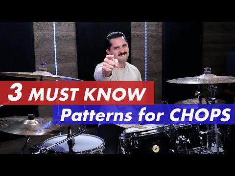 TOP 3 Patterns for CHOPS! Drum Lesson - Develop Better Flow