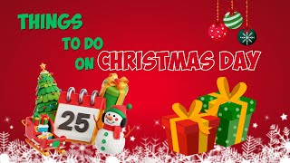 Things to Do on Christmas Day | Level A1 | English shadowing