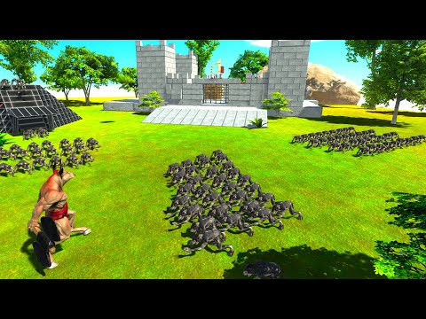 WEREWOLF Army Forest Attacks - Animal Revolt Battle Simulator ARBS