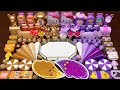 PIPING BAGS GOLD AND PURPLE Mixing Random Things Into Glossy Slime Satisfying Slime Videos 1275