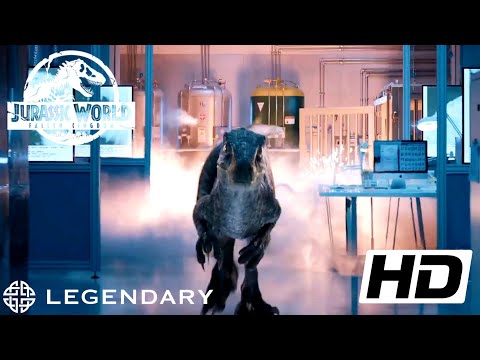 Jurassic world Fallen Kingdom (2018) FULL HD 1080p - Blue escapes scene Legendary movie clips