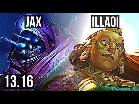 JAX vs ILLAOI (TOP) | 7 solo kills, 500+ games, Dominating | EUW Master | 13.16