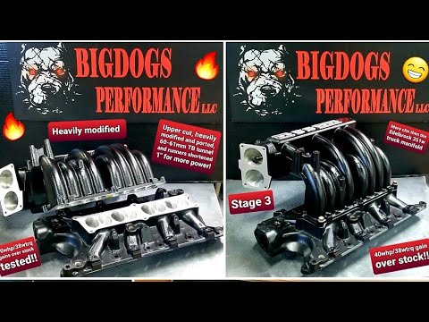 351w Truck efi manifold Stage 3 ported by Bigdogs Porting