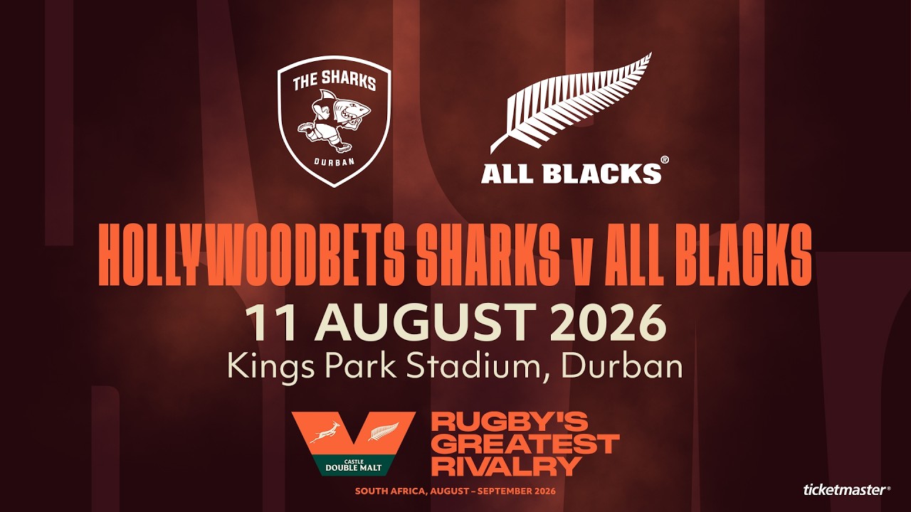 Hollywoodbets Sharks vs All Blacks | Extended Highlights | 11 August 2026