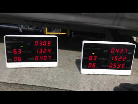 High CO poisoning in the air just by starting a car and moving it 10 or 15 feet 20 minutes later￼.