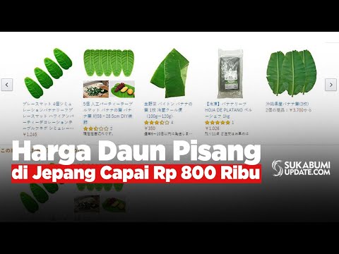Video: Harga Daun Pisang di Jepang Capai Rp 800 Ribu