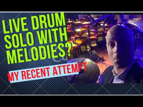 How to play an open drum solo starting from the melody of the tune.
