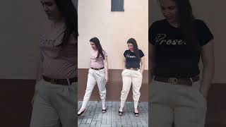 SOPHIA - stylové kalhoty s páskem, béžová, velikost sedne od S do L