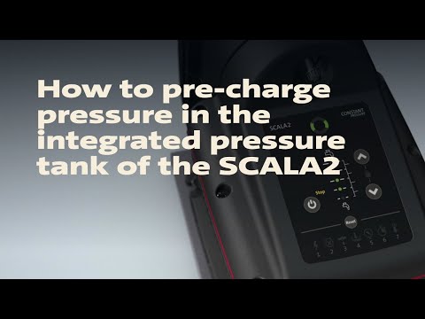 How to check the pre-charge pressure in the integrated pressure tank of the SCALA2