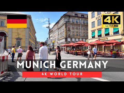 🇩🇪Munich 4k walk - Germany 4K Morning Walking Tour｜Jun 2025