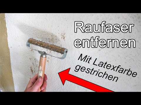 Removing woodchip wallpaper with latex paint - How to remove wallpaper with water explained simpl...