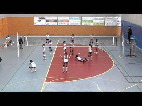 CV Amarión vs CV Callosa (1º Set, 25-17) / Cadete Femenino / 12-1-2013