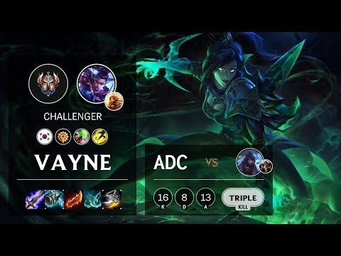 Vayne ADC vs Aphelios - KR Challenger Patch 10.6