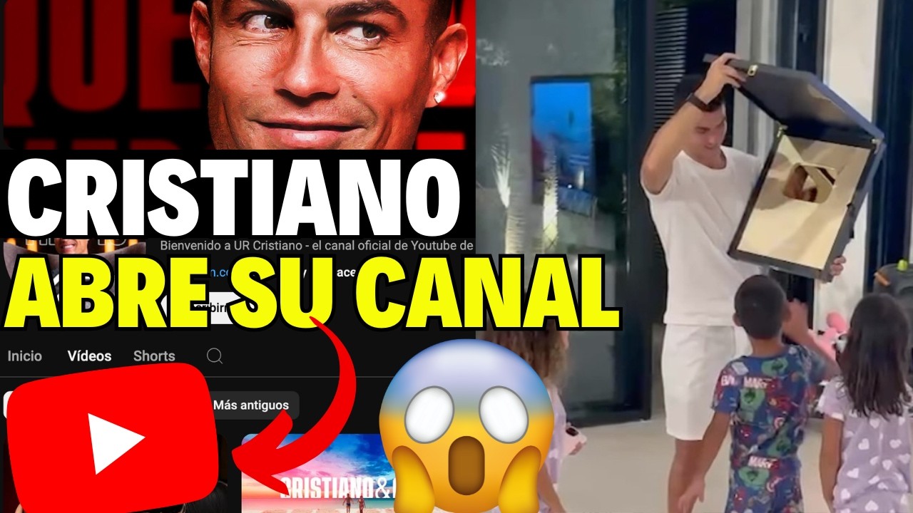 CRISTIANO RONALDO ABRE SU CANAL DE YOUTUBE y en 10 HORAS RECIBE PLACA DE ORO 😱🔥