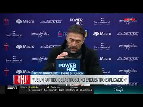 Para Kily González, Unión jugó un partido desastroso