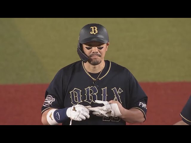 【5回表】バファローズ・T-岡田 右中間へのタイムリー2ベースヒットで1点を返す!! 2020/9/13 M-B