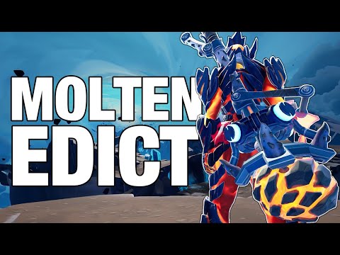 Molten Edict in Shock Escalation - Dauntless Exotic Hammer