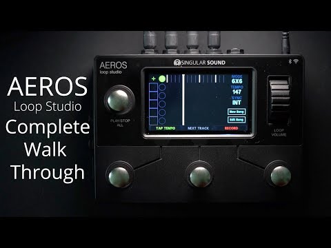 SINGULAR SOUND AEROS LOOP STUDIO 6-Track Bluetooth Stereo Looper Pedal with Touchscreen image 7