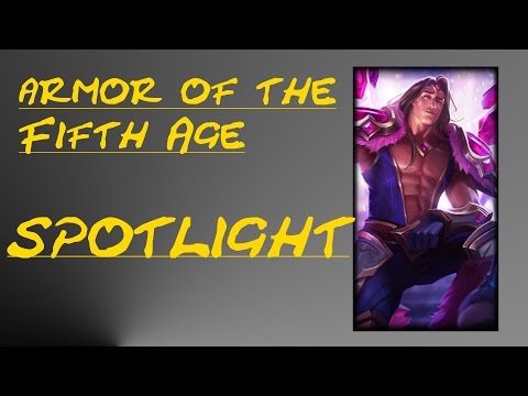REWORKED ARMOR OF THE FIFTH AGE TARIC Skin Spotlight | League of Legends Skin Review