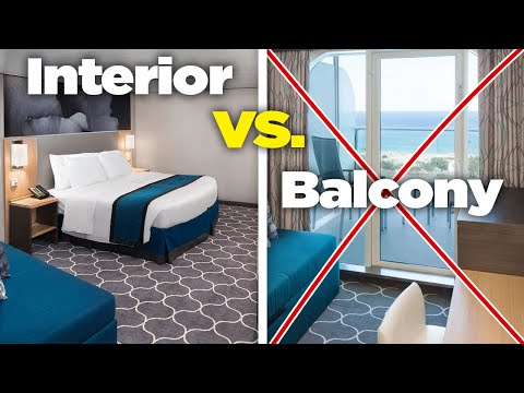 Inside vs. balcony cabin on a cruise ship