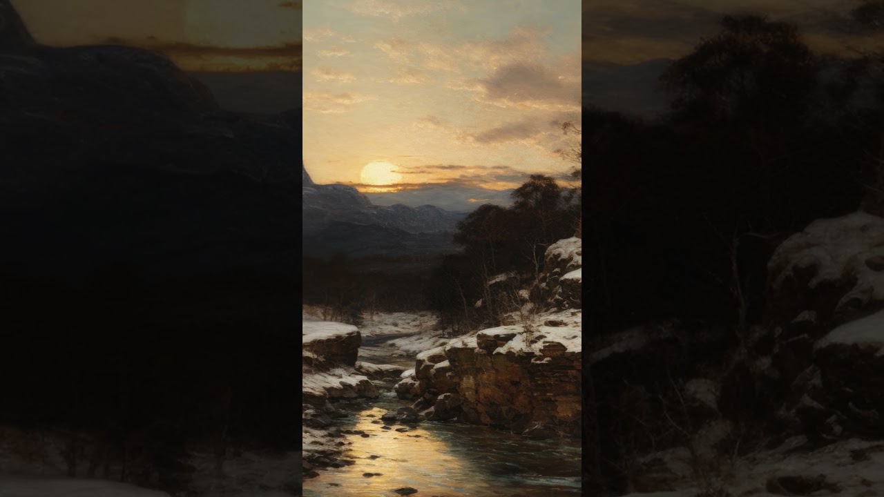 Step into winter landscapes with our Moody Winter Forest Printable Wall Art Decor