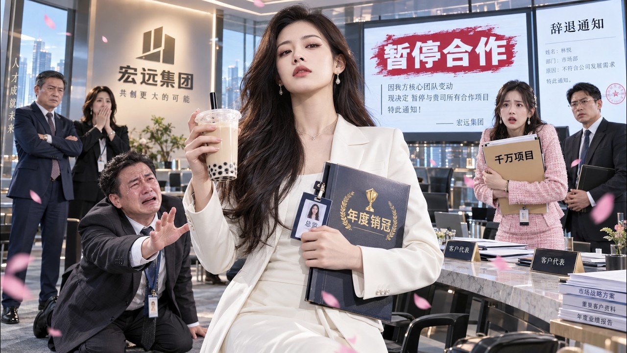 我連續三年拿下銷冠，副總卻因為我上班喝奶茶當眾開除我，還把千萬計畫交給關係戶！幾天後客戶暫停?