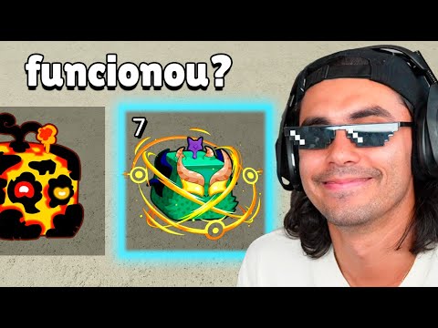 GIREI 100 FRUTAS ATÉ CONSEGUIR UMA DRAGON no BLOX FRUITS