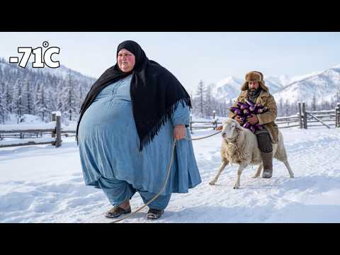 Siberian Village Life |Giant Bread, Stuffed Eggplants, and the Surprising Meal They Share at Night!