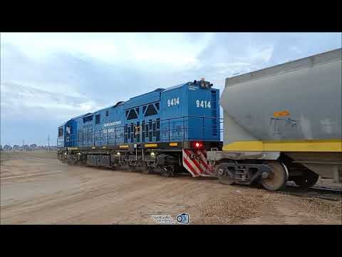 CRRC 9414 PARTIENDO CON UN CARGADO HACIA CARMEN #trenesargentinos 