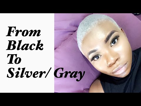 HOW TO : DYE FROM BLACK TO GREY/ SILVER HAIR AT HOME...