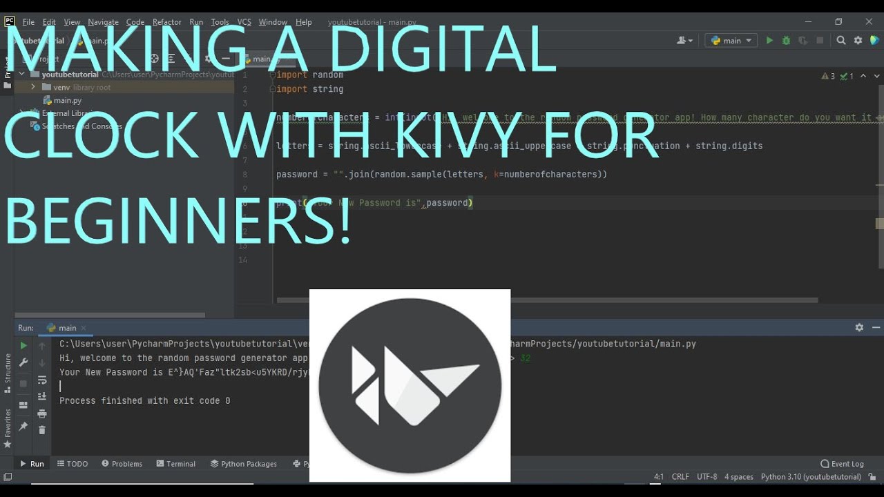 Making A Clock With Kivy For Beginners