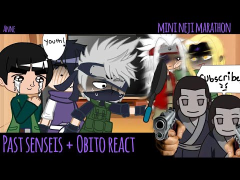 past senseis + Obito reacts to mini neji|| gcrv