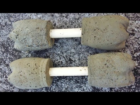 How To Make Dumbbells With Recycled Materials At Home || Homemade Dumbbells || GYM DUMBBELL - DIY