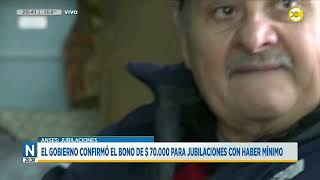El gobierno confirmó el bono de $70.000 para jubilaciones como haber mínimo │N20:30│ 28-10-25