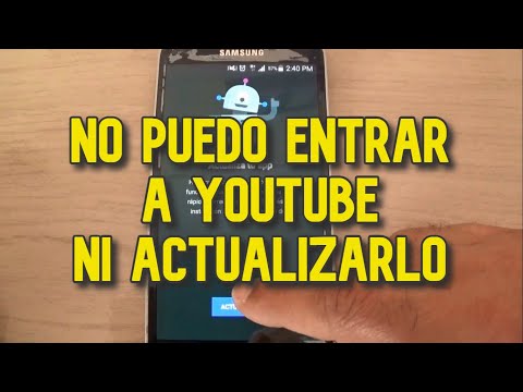 I can't access or update YouTube on my mobile device